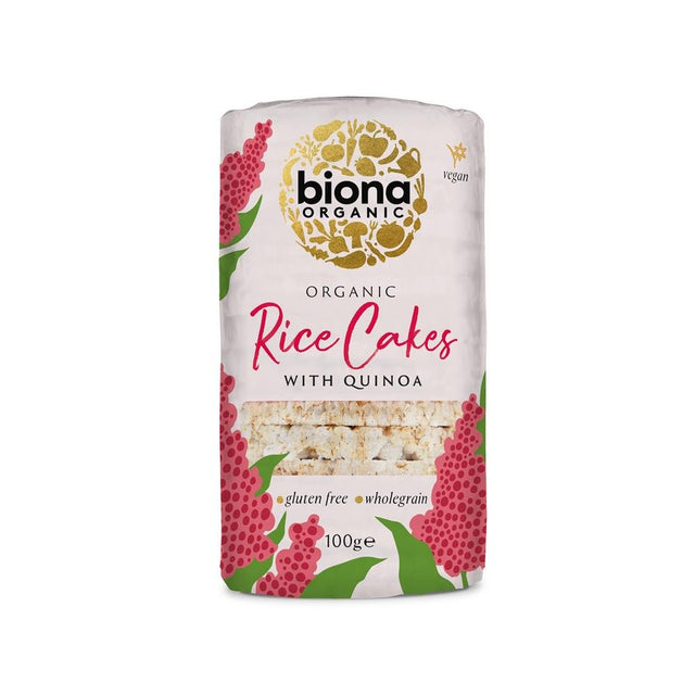 Organic Rice Cakes with Quinoa 100g - Greenlands Health Store
