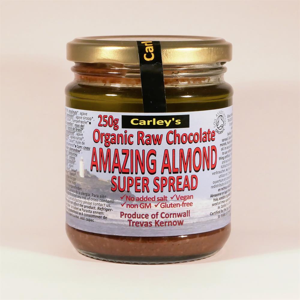 Org Raw Chocolate Amazing Almond Super Spread 250g - Greenlands Health Store
