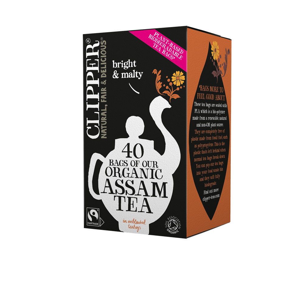 Clipper Organic Fairtrade Assam Tea 40 bags - Greenlands Health Store