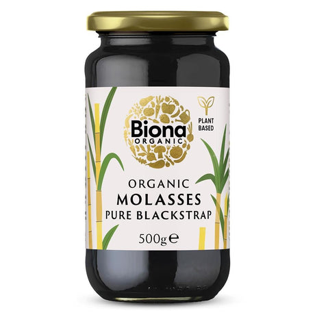 Biona Organic Blackstrap Molasses 500g - Greenlands Health Store