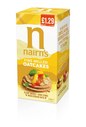 Fine Milled Oatcakes 218g - Greenlands Health Store