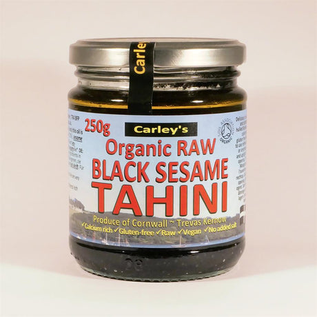 Organic Raw BLACK Sesame Tahini 250g - Greenlands Health Store