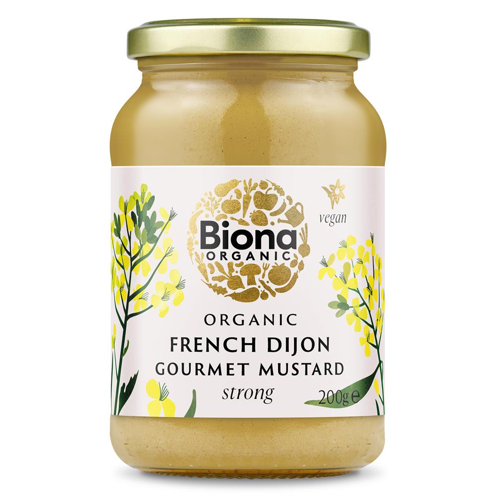 French Dijon Mustard Strong Organic 200g - Greenlands Health Store