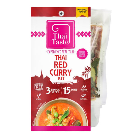 Thai Taste Red Curry Kit (Sleeve) 233g - Greenlands Health Store