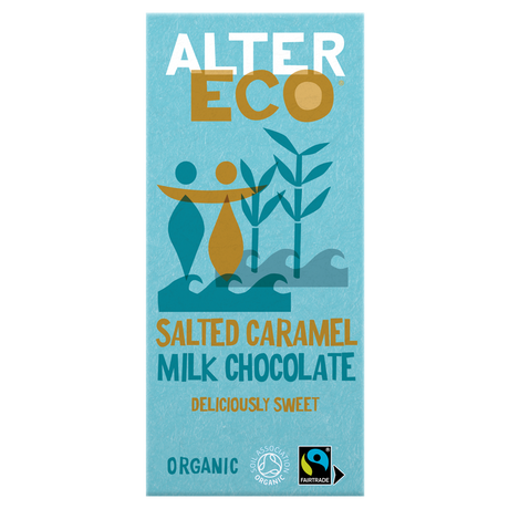 AlterEco Organic Milk Chocolate Salted Caramel 100g - Greenlands Health Store