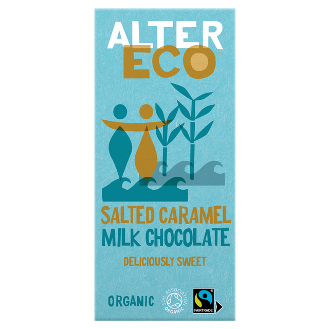 AlterEco Organic Milk Chocolate Salted Caramel 100g - Greenlands Health Store