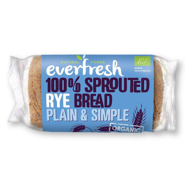 Everfresh Organic Sprouted Rye Bread    400g - Greenlands Health Store