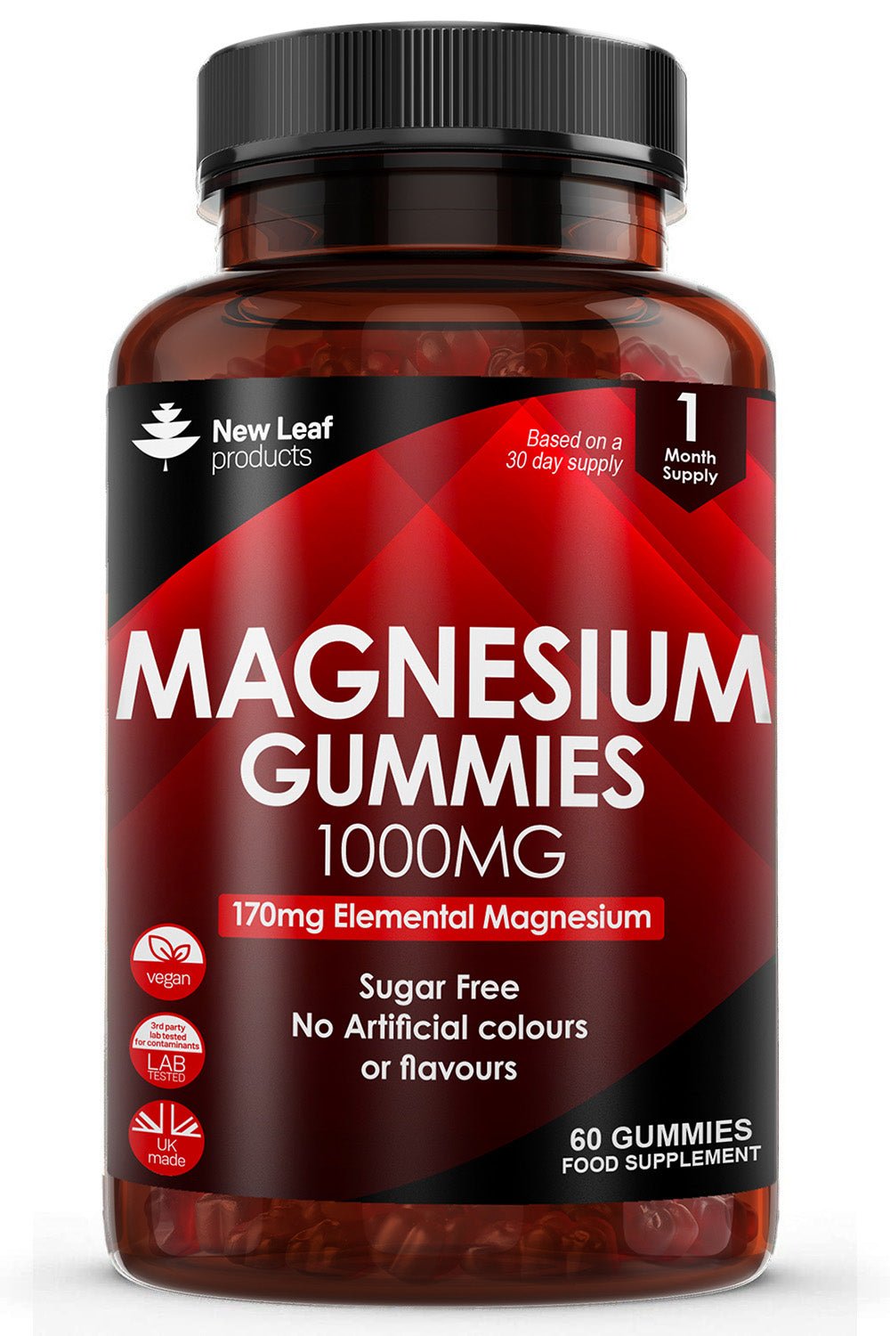 Magnesium Gummies. 60 gummies - Greenlands Health Store