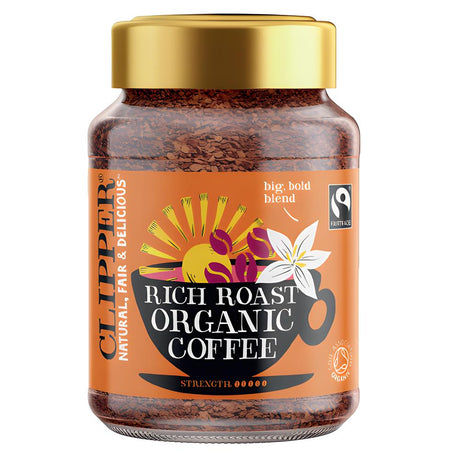 Fairtrade Organic Rich Roast Organic Coffee 100g - Greenlands Health Store
