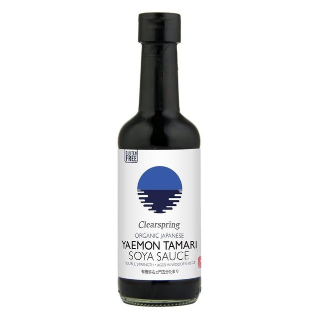 Organic Japanese Yaemon Tamari Soya Sauce - Double Strength 250ml - Greenlands Health Store