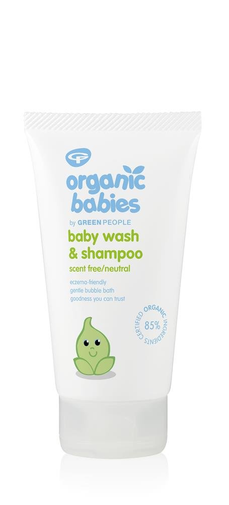 Organic Babies Baby Wash & Shampoo Scent Free 150ml - Greenlands Health Store