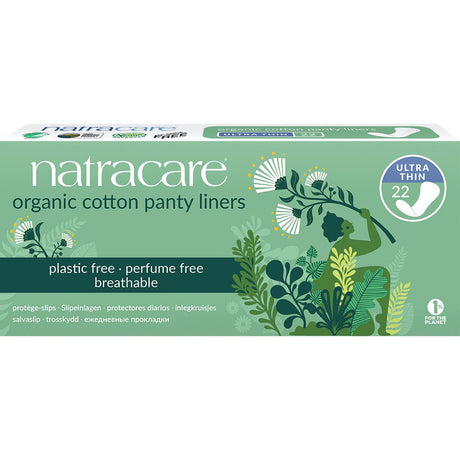 Organic Cotton Pantyliners Ultra Thin x 22 - Greenlands Health Store