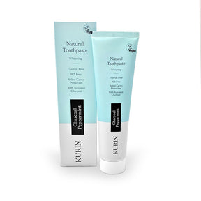 Fluoride Free Charcoal Whitening Toothpaste 100ml - Peppermint - Greenlands Health Store