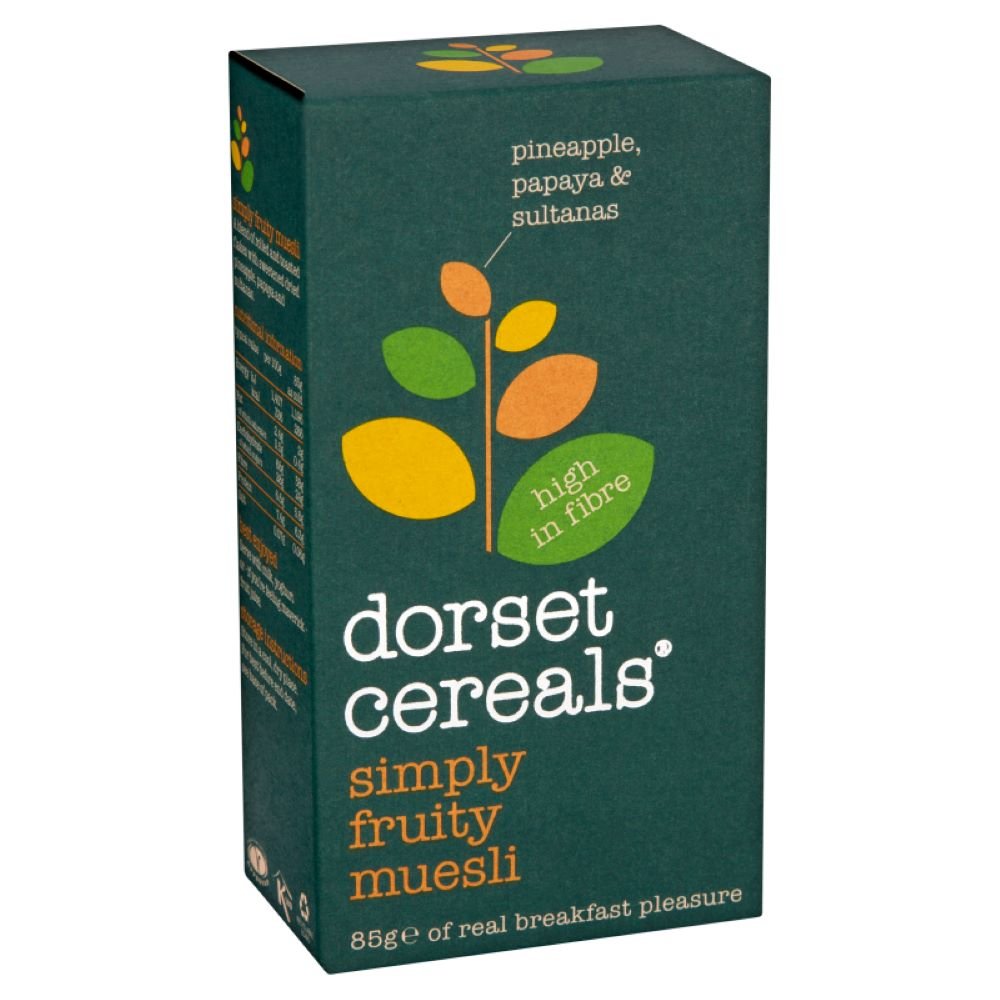 Dorset Simply Fruity Muesli 85g Single Serving - Greenlands Health Store
