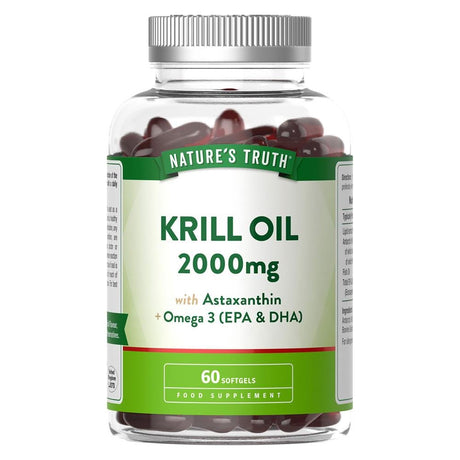 Krill Oil 2000mg 60 Softgels - Greenlands Health Store