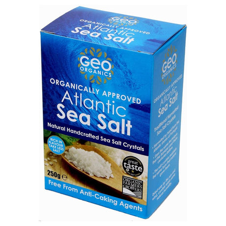 Organically Approved Atlantic Sea Salt - Crystals 250g - Greenlands Health Store