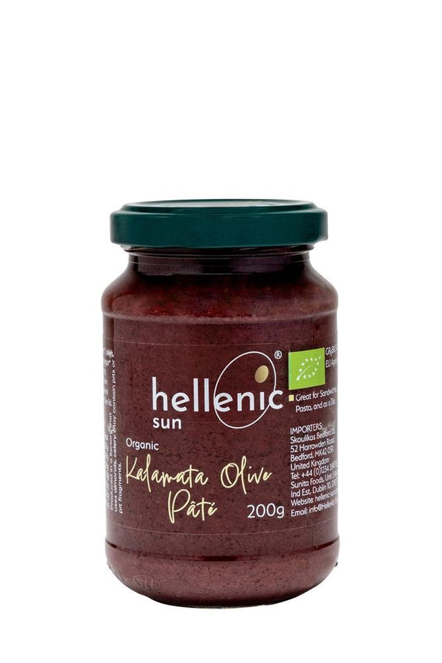 Hellenic Sun Organic Kalamata Pate 200g - Greenlands Health Store