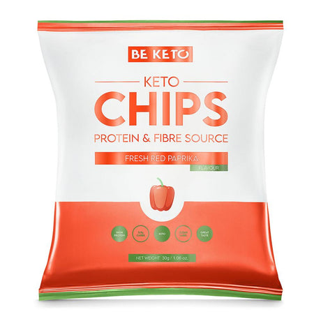 BeKeto - Keto Chips - Fresh Red Paprika 30g - Greenlands Health Store