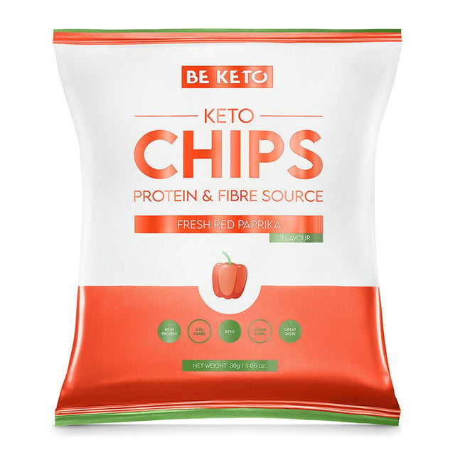BeKeto - Keto Chips - Fresh Red Paprika 30g - Greenlands Health Store