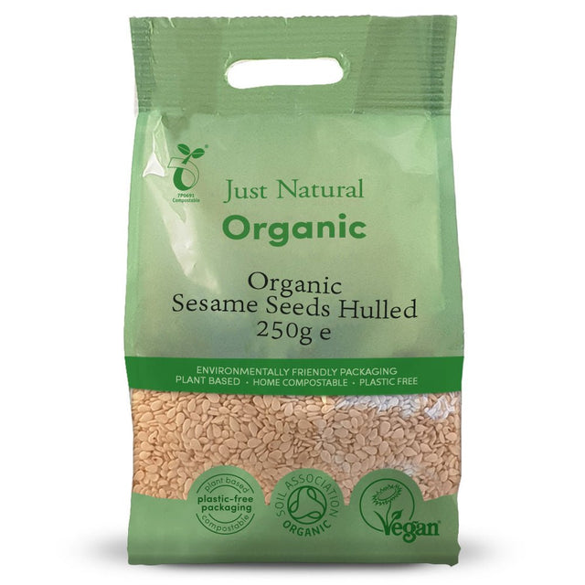 Organic Sesame Seeds Hulled 250g - Greenlands Health Store