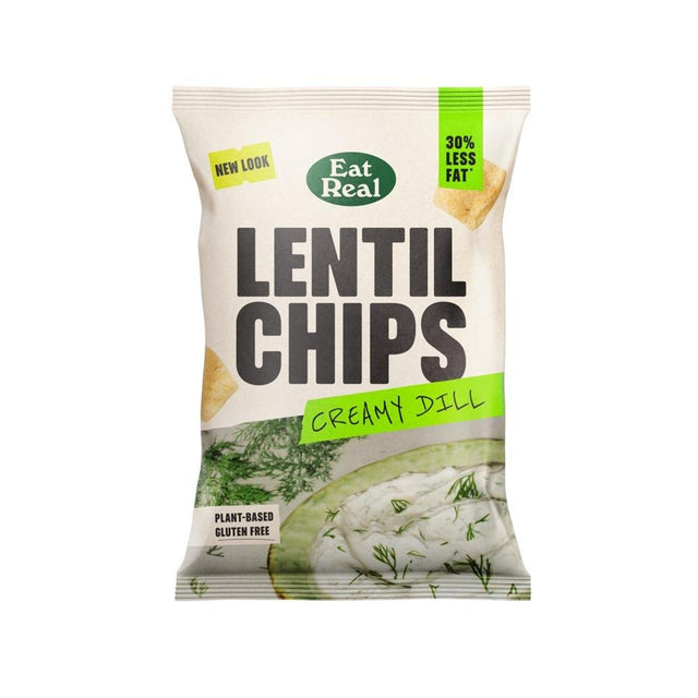 Eat Real Lentil Chips Creamy Dill 95g - Greenlands Health Store