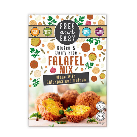 Free & Easy Falafel mix 195g. Free From known allergens. - Greenlands Health Store