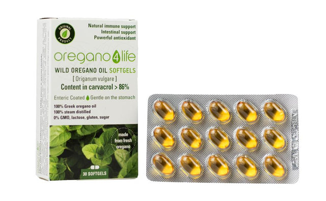 Wild Oregano Oil 30 Soft Gel Capsules - Greenlands Health Store