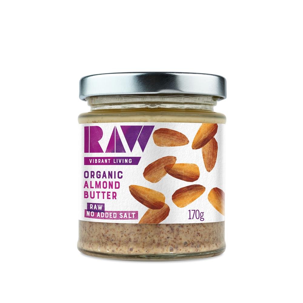 Organic Raw Whole Almond Butter 170g - Greenlands Health Store
