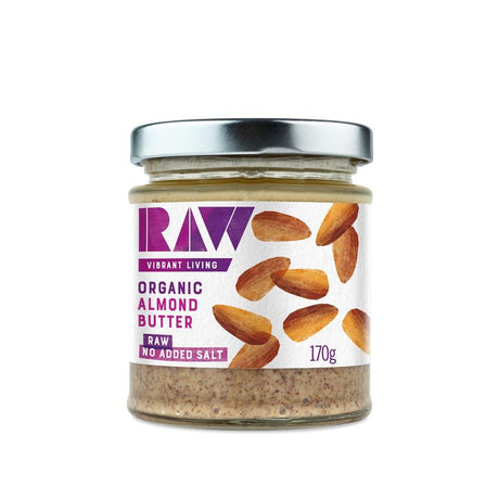 Organic Raw Whole Almond Butter 170g - Greenlands Health Store