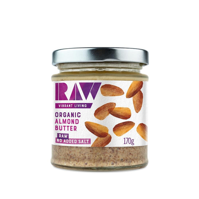 Organic Raw Whole Almond Butter 170g - Greenlands Health Store