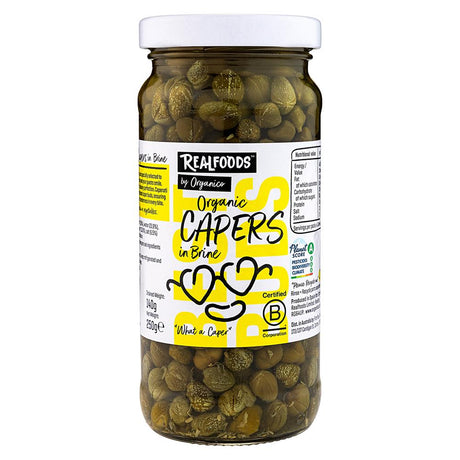 Organic Capers in Brine 250g - Greenlands Health Store