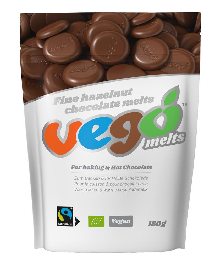 Vego Fine Hazelnut Chocolate Melts 180g - Greenlands Health Store