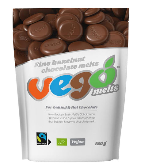 Vego Fine Hazelnut Chocolate Melts 180g - Greenlands Health Store