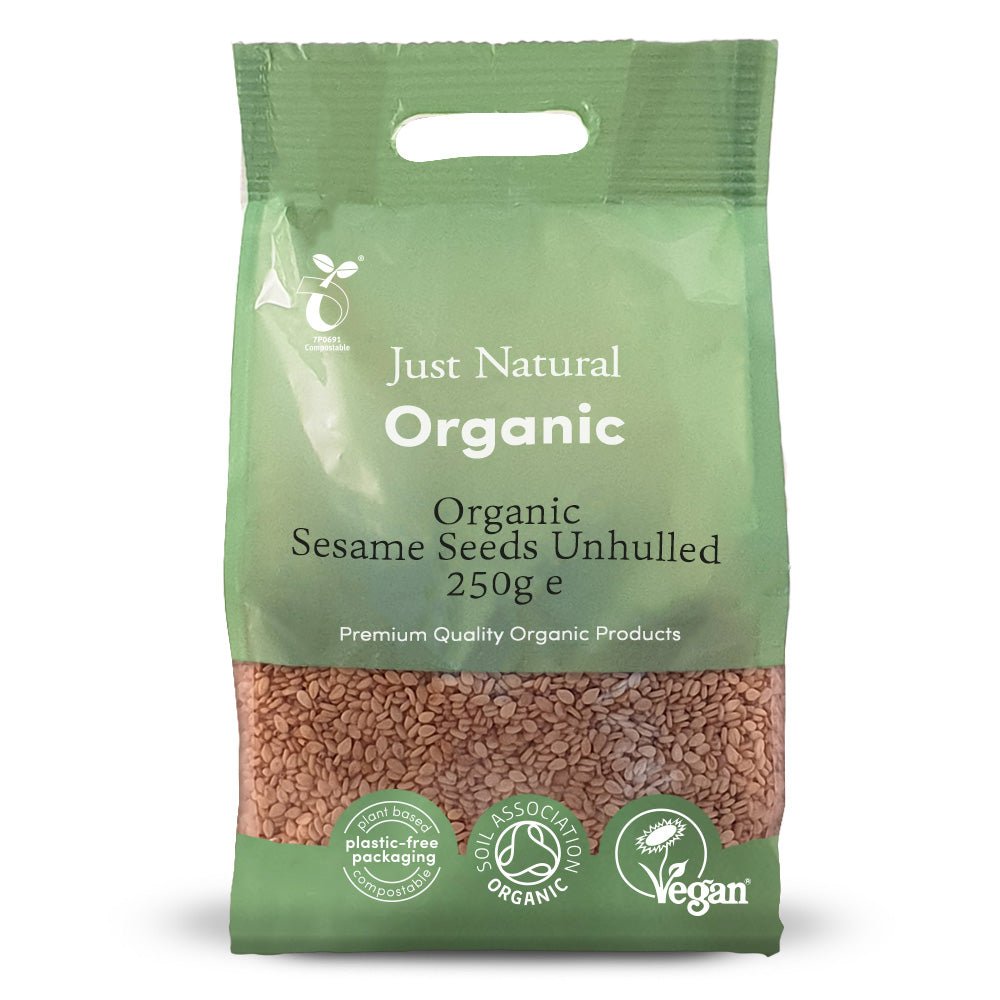 Organic Sesame Seeds Unhulled 250g - Greenlands Health Store