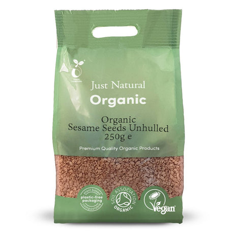 Organic Sesame Seeds Unhulled 250g - Greenlands Health Store