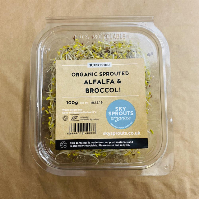 Organic Sprouted Alfalfa & Broccoli 100g - Greenlands Health Store