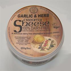 Garlic & Herb Creamy Sheese 255g - Greenlands Health Store