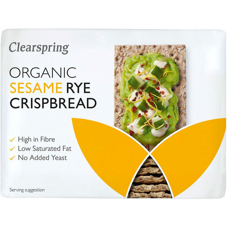 Organic Rye Crispbread - Sesame 200g - Greenlands Health Store