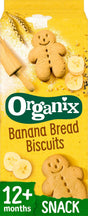 Organix Banana Bread Biscuits Toddler Snacks 135g - Greenlands Health Store