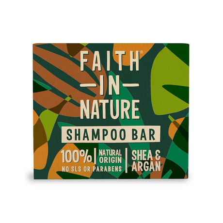 Faith in Nature Shea & Argan Shampoo Bar 85g - Greenlands Health Store