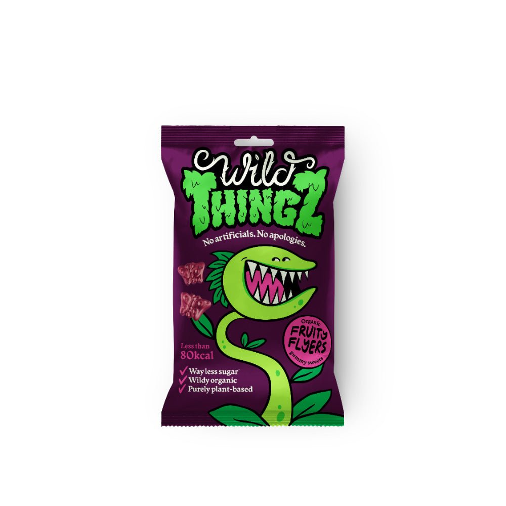 Wild Thingz Organic & Vegan Sweets Fruity Flyers 25g - Greenlands Health Store