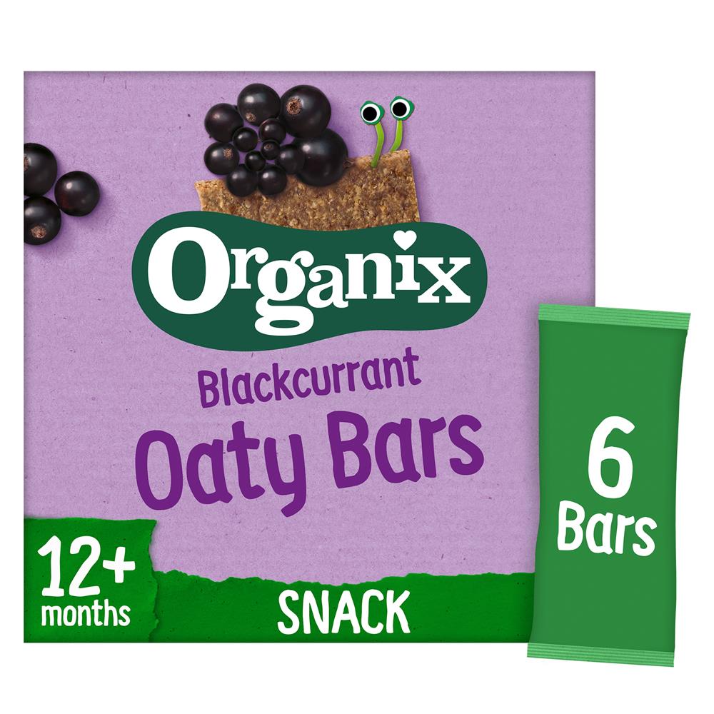 Blackcurrant Organic Soft Oat Snack Bars Multipack (6x23g) - Greenlands Health Store