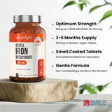Iron Bisglycinate - 28mg - 90 day supply - Greenlands Health Store