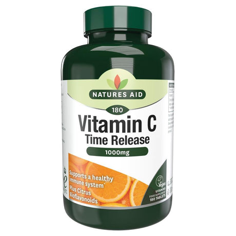 Vitamin C - 1000mg Time Release 180 Tablets - Greenlands Health Store