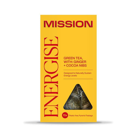 MISSION Energise Green Tea 15 Tea Bags - Greenlands Health Store