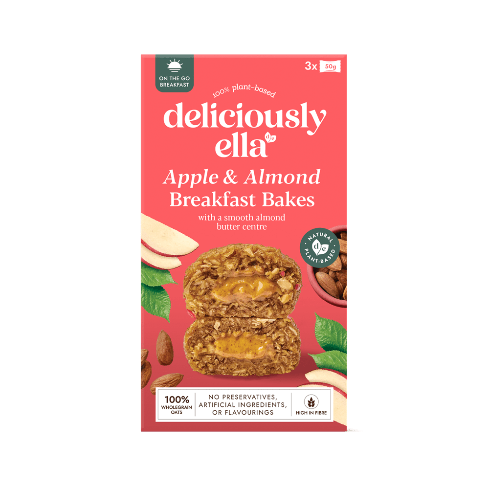 Deliciously Ella Apple & Almond Breakfast Bakes (50g x 3) - Greenlands Health Store