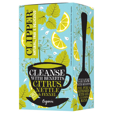 Clipper Organic Cleanse with Benefits Infusion 20 Bags - Greenlands Health Store