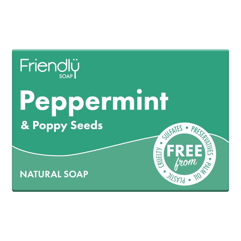 Peppermint & Poppy Seeds Soap - 95g - Greenlands Health Store
