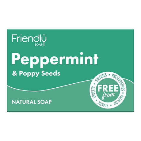 Peppermint & Poppy Seeds Soap - 95g - Greenlands Health Store