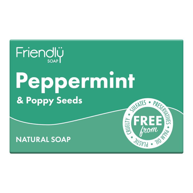Peppermint & Poppy Seeds Soap - 95g - Greenlands Health Store